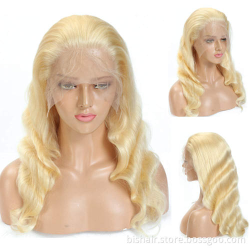Wholesale Raw Brazilian Virgin Hair HD Lace Frontal Wig 13x4 Lace Frontal 613 Body Wave Wig 13*4 613 Lace Frontal Body Wig